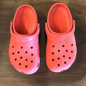 Kids Crocs Classic Clog Sandals Red Size 3